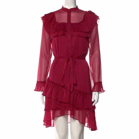 long sleeve floral dress knee length Shop Knee-Length Floral Dress with Long Sleeves main image 1